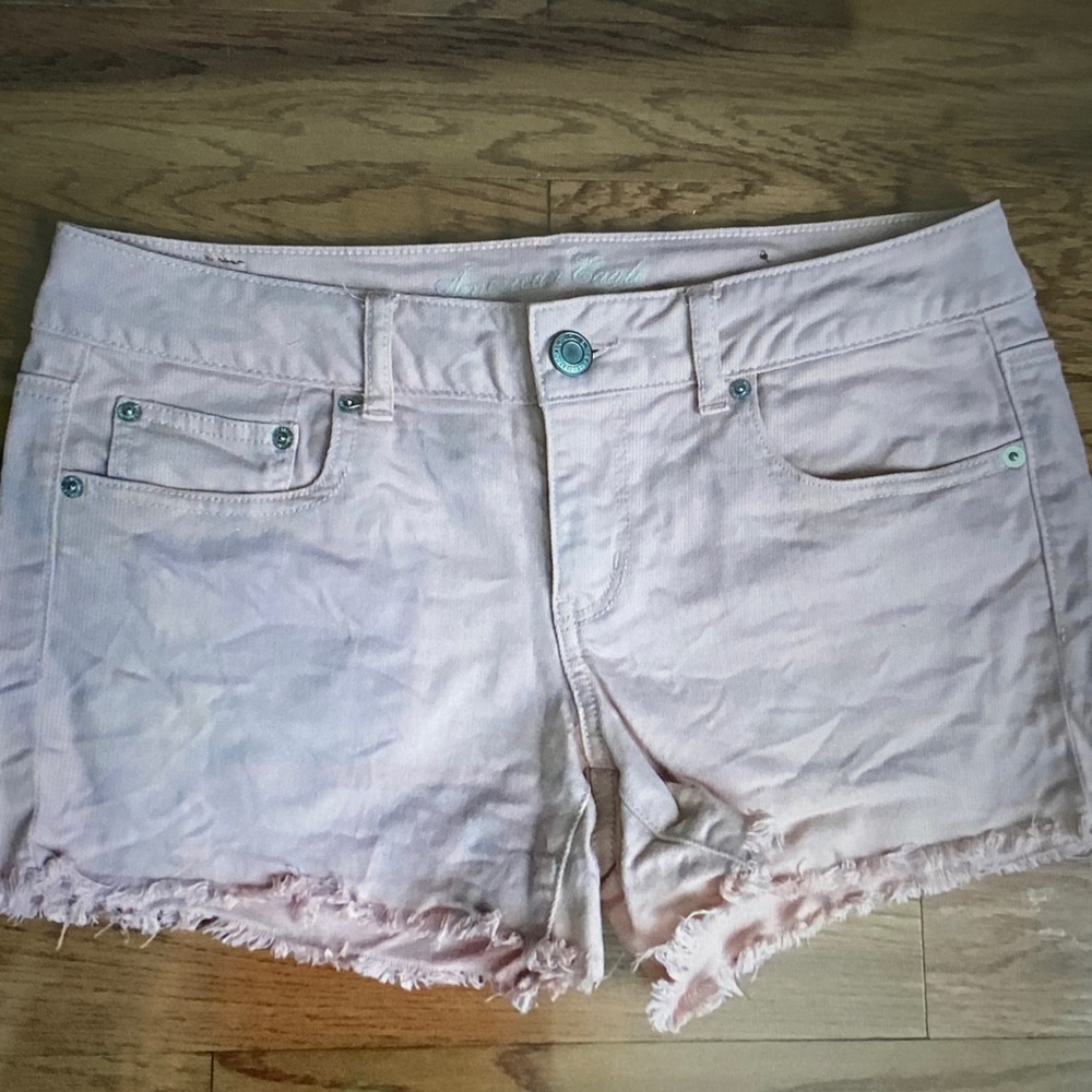 American Eagle Outfitters Jean Shorts Frayed Hem, 10